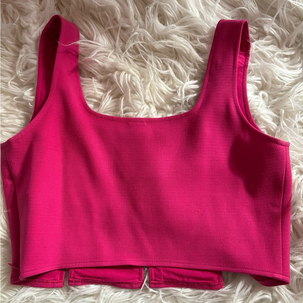 NWOT Cult Gaia Pina Floral-appliqué Top Size XS - Picture 7 of 7